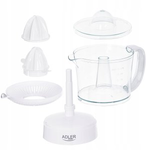 Wyciskarka wolnoobrotowa Adler Wyciskarka Do Cytrusów Elektryczna AGD Drobne Do Kuchni Sok 1L 2 Stożki 4