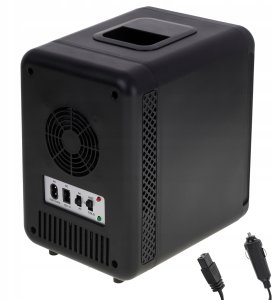 Adler Mała Przenośna Mini Lodówka Turystyczna 4L 12V 230V z funkcją grzania 6