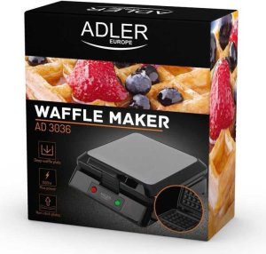 Gofrownica Adler Gofrownica ADLER 3036 Mocna 1500W Duża na 4 Gofry 12