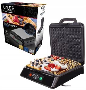 Gofrownica Adler Gofrownica ADLER 3036 Mocna 1500W Duża na 4 Gofry 13