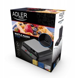 Gofrownica Adler Gofrownica ADLER 3036 Mocna 1500W Duża na 4 Gofry 4