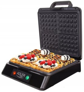 Gofrownica Adler Gofrownica ADLER 3036 Mocna 1500W Duża na 4 Gofry 5