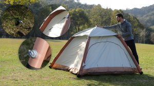 Namiot turystyczny Namiot Aerogogo Samorozkładający się z pompką IPX7 samopompujący na biwak 10