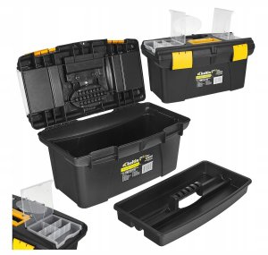 KELTIN Skrzynka narzędziowa z organizerami plastikowa 19" (6) 2