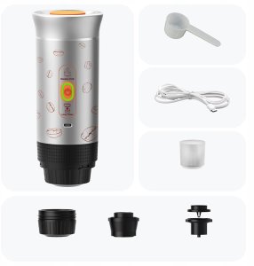 Ekspres na kapsułki PODRÓŻNY ekspres do kawy mielonej+ na kapsułki CIŚNIENIOWY 20 Bar AEROGOGO 9