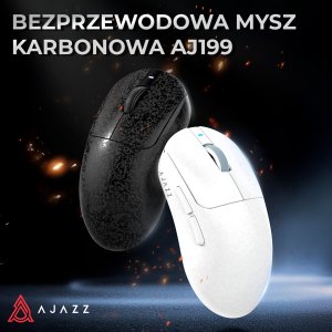 Mysz Ajazz AJ199 Carbon Fiber Wireless/Bluetooth/USB – czarna 6