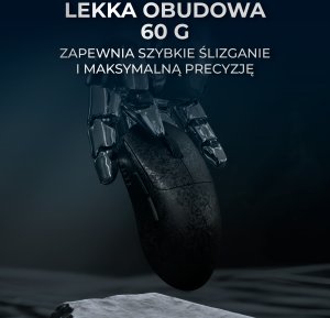 Mysz Ajazz AJ199 Carbon Fiber Wireless/Bluetooth/USB – czarna 11