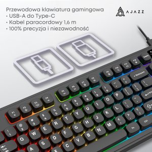 Klawiatura Ajazz AF98 Black USB-C 9