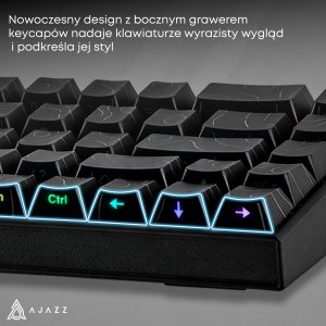 Klawiatura Ajazz NK68 Red Switch Black USB-C 14