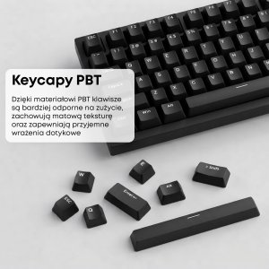 Klawiatura Ajazz AK820 Red Switch Black USB-C 10