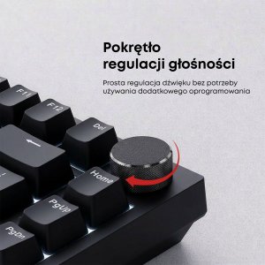 Klawiatura Ajazz AK820 Red Switch Black USB-C 13