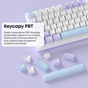 Klawiatura Ajazz AK820 Sea Salt Switch White USB-C 10