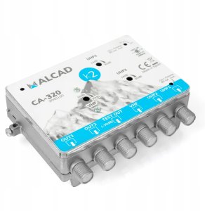 Antena RTV Alcad wzmacniacz wielozakresowy ALCAD CA-320 24V VHF UHF 4