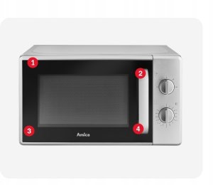 Kuchenka mikrofalowa Amica Kuchenka mikrofalowa Amica AMMF20M1S 700W 20L 7