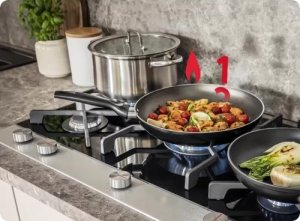 Płyta grzewcza Amica Płyta gazowa Amica PGD6100APR 4 PALNIKI INOX 3