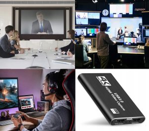 Grabber HDMI 4K Nagrywarka Obrazu Video na USB 3.0 do PC Laptopa Karta 12