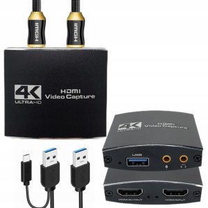Grabber HDMI 4K Nagrywarka Obrazu Video na USB 3.0 do PC Laptopa Karta 4