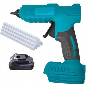 Pistolet do kleju Akumulatorowy Bezprzewodowy Pistolet do Kleju na Gorąco 11mm 100W + Wkłady 4