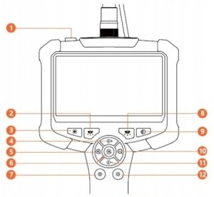 Endoskop Kamera Inspekcyjna Warsztatowa Samochodowy Przemysłowy 5m full HD 8