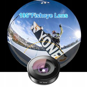 Obiektyw Apexel Obiektyw Soczewka FishEye 195 HD do ASUS LENOVO 10