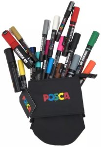 Piórnik Posca POSCA Retractable Case, Zipper close 2
