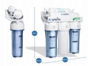 Odwrócona Osmoza RO5 AQUAVITA Filtr Wody 5-Stopniowy Pod Zlew System Domowy 4