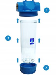 Aquafilter Filtr Wstępny 2 STOPNIOWY Zmiękczacz Mechaniczny Dom Korpus Filtry Wody 8