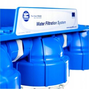 Aquafilter Potrójny Filtr Wody Przepływowy AQUAFILTER do Domu NARUROWY 3/4" Wkłady 10" 5