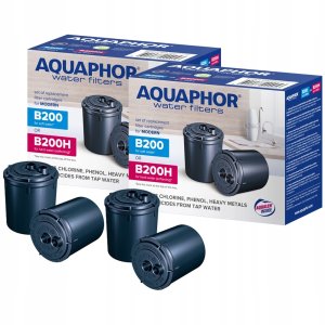 Aquaphor 2 szt Wkład Filtrujący AQUAPHOR B200 Do Systemu MODERN Filtr Wody Nablatowy 5