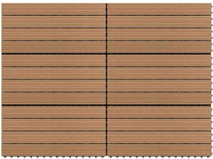 vidaXL vidaXL Płytka Tarasowa 6 pcs Brązowy 60 x 30 cm 4