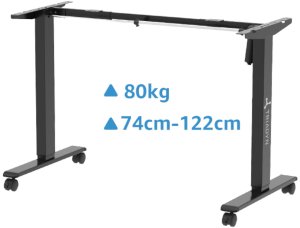 Biurko Triadyn Biurko WorkBase 1407 Elektryczna Regulacja Wysokości Uchwyty 140x70cm Dąb Rustykalny 5