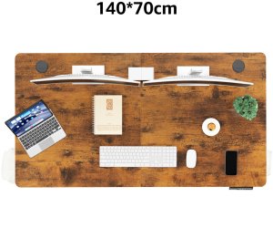 Biurko Triadyn Biurko WorkBase 1407 Elektryczna Regulacja Wysokości Uchwyty 140x70cm Dąb Rustykalny 7