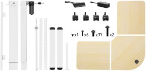 Biurko Triadyn Biurko Narożne WorkBase 1206L Elektryczna Regulacja Wysokości Uchwyt 120x120cm Dąb Jasny 7