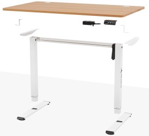 Biurko Triadyn Biurko WorkBase 1206 Elektryczna Regulacja Wysokości Uchwyty 120x60cm Dąb Jasny 6