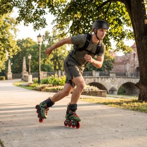 Nils Extreme NA1601 ŁYŻWOROLKI SLALOMOWE SLAYD ZIELONE ROZM. 36 NILS EXTREME 3