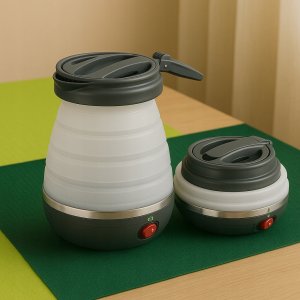 Czajnik Składany czajnik turystyczny silikon 0,6L 750W AVENIDO AV1384 szary 4
