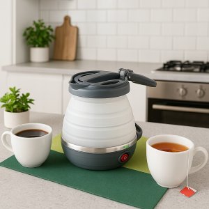 Czajnik Składany czajnik turystyczny silikon 0,6L 750W AVENIDO AV1384 szary 10