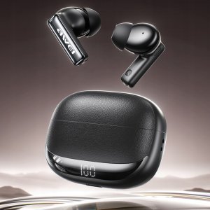 Słuchawki Awei Słuchawki bezprzewodowe AWEI TA19 ANC Bluetooth 6.0 TWS + stacja dokująca czarny 2