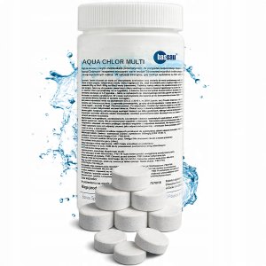 Bassau AQUA CHLOR MULTI 20g Wielofunkcyjne Tabletki do basenu Chemia Basenowa 1kg 2