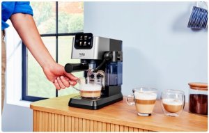 Ekspres ciśnieniowy Beko Ekspres kolbowy Beko CEP 5304 X 1628W 15 bar Kawa mielona Spienianie mleka 10