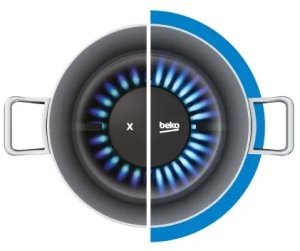 Płyta grzewcza Beko Płyta gazowa Beko HILW 64225 SW palnik WOK 60 cm 12