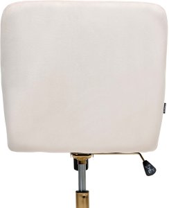 Krzesło biurowe Beliani Krzesło obrotowe ALTONA Welur Złamana biel 7