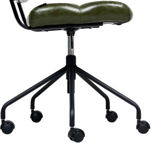 Krzesło biurowe Beliani Krzesło obrotowe Obrotowy CANDOR Ciemnozielony 10