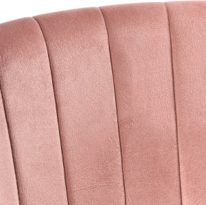 Krzesło biurowe Beliani Krzesło obrotowe KATONAH Welur Różowy 7