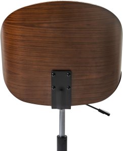 Krzesło biurowe Beliani Fotel biurowy ciemne drewno z białym MENESHA 6