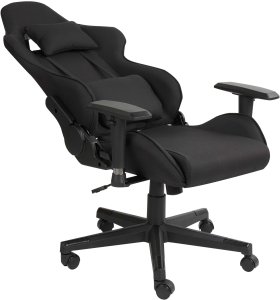 Fotel Beliani Krzesło biurowe regulowane czarne WARRIOR 5