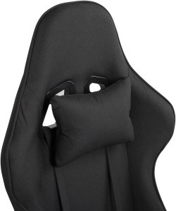 Fotel Beliani Krzesło biurowe regulowane czarne WARRIOR 6