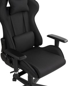 Fotel Beliani Krzesło biurowe regulowane czarne WARRIOR 7