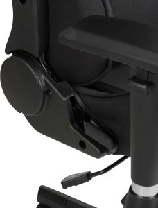 Fotel Beliani Krzesło biurowe regulowane czarne WARRIOR 8