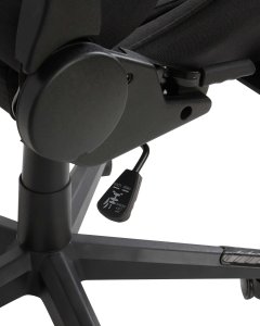 Fotel Beliani Krzesło biurowe regulowane czarne WARRIOR 9